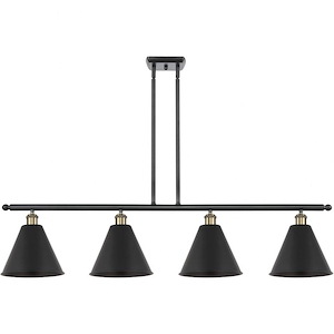Ballston Cone - 4 Light Island In Industrial Style-14.25 Inches Tall and 50.25 Inches Wide - 1051461
