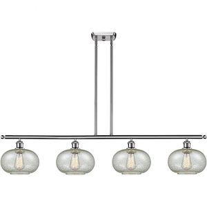 Gorham-4 Light Island in Industrial Style-48 Inches Wide by 10 Inches High