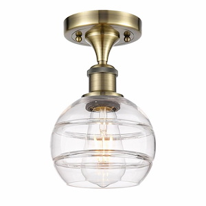 Rochester - 1 Light Semi-Flush Mount In Industrial Style-9.13 Inches Tall and 5.88 Inches Wide - 1330003