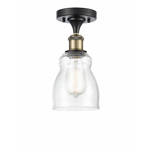 Ellery - 1 Light Semi-Flush Mount In Nautiical Style-13 Inches Tall and 4.5 Inches Wide
