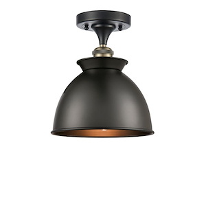 Adirondack - 1 Light Semi-Flush Mount-9.75 Inch Tall and 8.25 Inch Wide - 1289439
