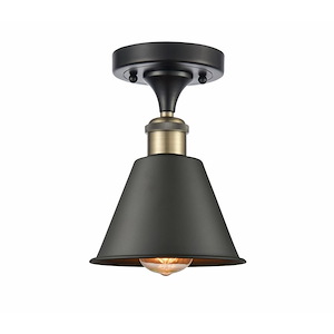 Smithfield - 1 Light Semi-Flush Mount In Industrial Style-9.5 Inches Tall and 7 Inches Wide - 1289492