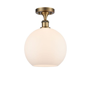Athens - 1 Light Semi-Flush Mount-13.25 Inch Tall and 10 Inch Wide - 1289456