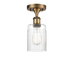 Hadley - 100W 1 LED Semi-Flush Mount-10.25 Inch Tall and 4.5 Inch Wide - 1424487