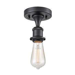 Ballston - 1 Light Bare Bulb Semi-Flush Mount In IndustrialStyle-5.5 Inches Tall and 4.5 Inches Wide