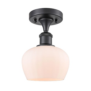 Fenton - 1 Light Semi-Flush Mount-8.75 Inch Tall and 6.5 Inch Wide - 1289451