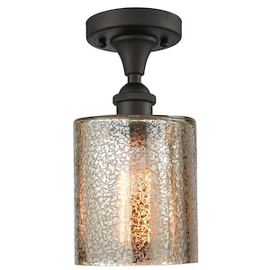 Cobbleskill - 100W 1 LED Semi-Flush Mount-10.25 Inch Tall and 5 Inch Wide - 1424484