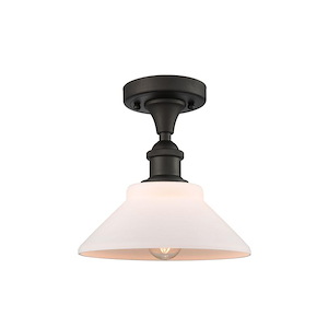 Orwell - 100W 1 LED Semi-Flush Mount-8.25 Inch Tall and 8.38 Inch Wide - 1424361