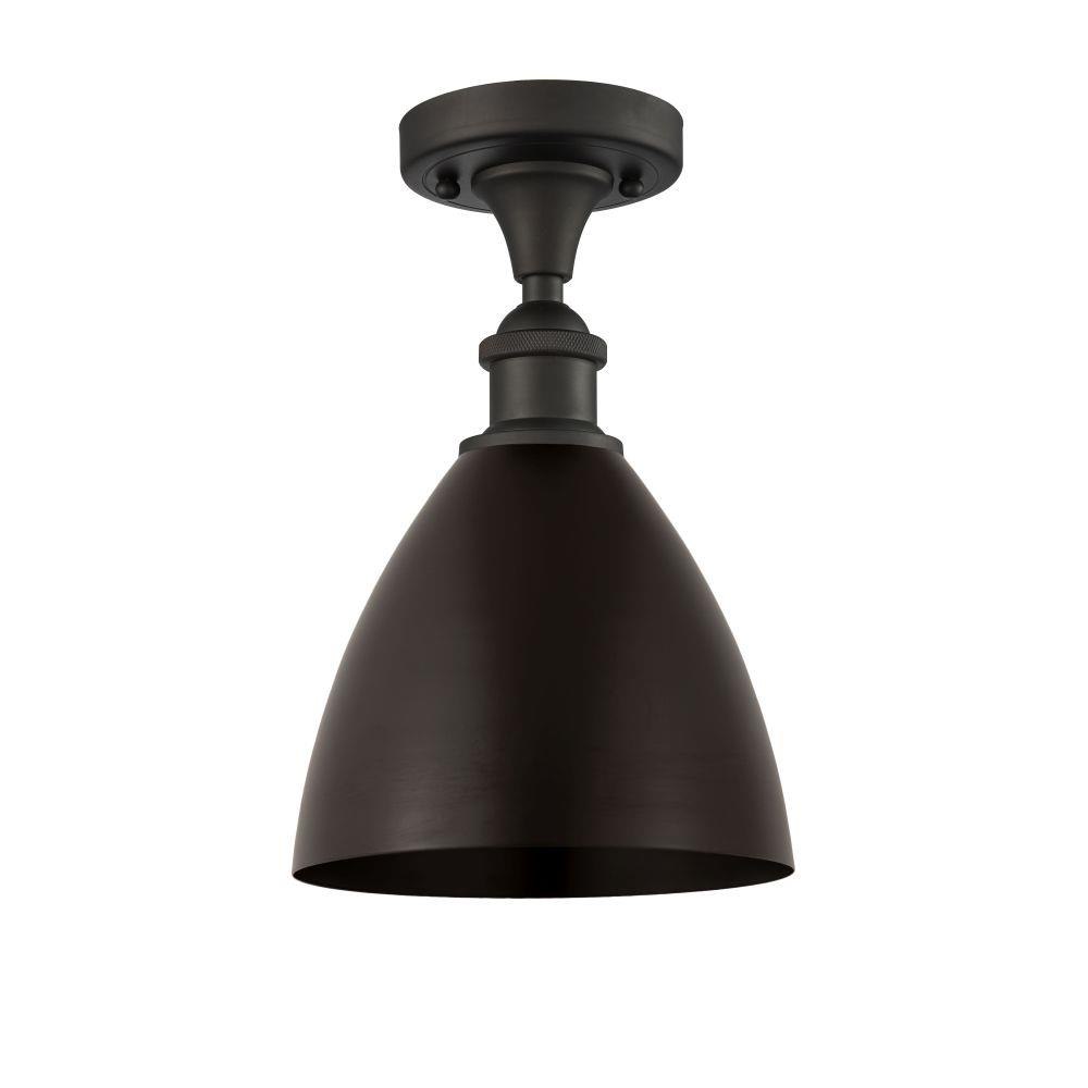 Innovations Lighting 516-1C-OB-MBD-75-OB-LED Bristol - 100W 1 LED Semi-Flush Mount-10.75 Inch Tall and 7.5 Inch Wide
