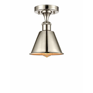 Smithfield - 1 Light Semi-Flush Mount In Industrial Style-9.5 Inches Tall and 7 Inches Wide
