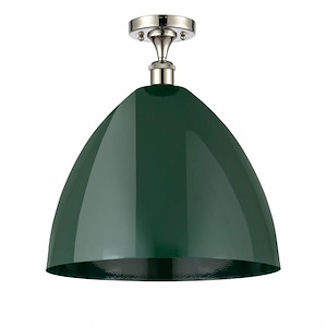 Plymouth Dome - 1 Light Semi-Flush Mount In Industrial Style-18.75 Inches Tall and 16 Inches Wide - 1289452