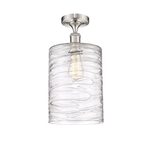 Cobbleskill - 100W 1 LED Semi-Flush Mount-16.25 Inch Tall and 9 Inch Wide - 1424501