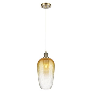 Brookhaven Flute - 1 Light Ballston Cord Hung Mini Pendant-15 Inch Tall and 7 Inch Wide - 1387666