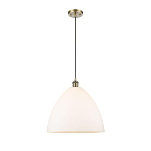 Bristol - 1 Light Cord hung Pendant-17 Inch Tall and 16 Inch Wide - 1297628