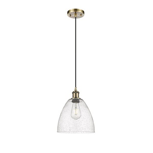 Bristol - 1 Light Cord hung Mini Pendant-11.5 Inch Tall and 9 Inch Wide - 1297679