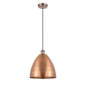 Bristol - 1 Light Cord hung Mini Pendant-13 Inch Tall and 12 Inch Wide - 1424567