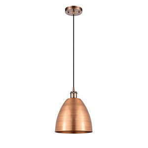 Bristol - 1 Light Cord hung Mini Pendant-11.13 Inch Tall and 9 Inch Wide - 1424457
