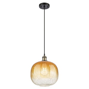 Brookhaven Sphere - 1 Light Ballston Cord Hung Mini Pendant-12 Inch Tall and 10.5 Inch Wide - 1387739