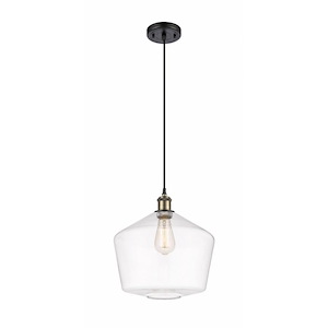 Cindyrella - 1 Light Cord Hung Mini Pendant In Industrial Style-13.5 Inches Tall and 12 Inches Wide - 1289475