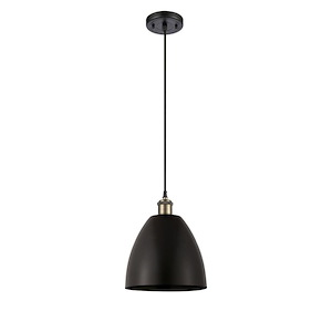 Bristol - 100W 1 LED Cord Dome Mini Pendant-11.13 Inch Tall and 9 Inch Wide - 1424693