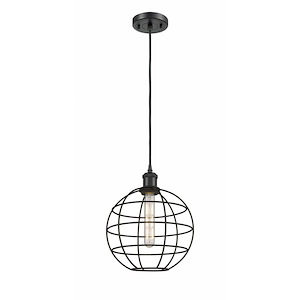 Lake Placid - 1 Light Pendant In Industrial Style-13.38 Inches Tall and 9.5 Inches Wide - 1291927