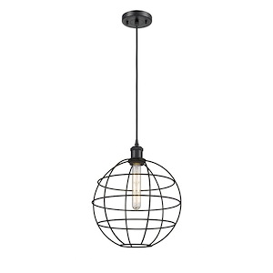 Lake Placid - 1 Light Pendant In Industrial Style-14.88 Inches Tall and 12 Inches Wide