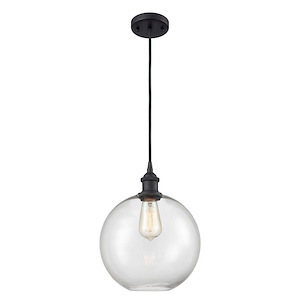 Ballston - 1 Light Athens Mini Pendant In IndustrialStyle-13 Inches Tall and 10 Inches Wide