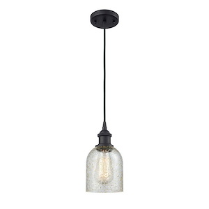 Caledonia - 100W 1 LED Cord Hung Mini Pendant-9 Inch Tall and 5 Inch Wide - 1424690