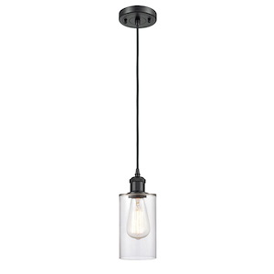 Clymer - 100W 1 LED Cord hung Mini Pendant-8.88 Inch Tall and 3.88 Inch Wide - 1424740