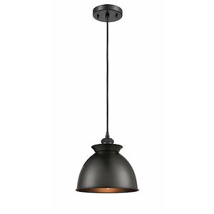 Ballston - 1 Light Adirondack Mini Pendant In IndustrialStyle-10 Inches Tall and 8.13 Inches Wide - 1266251