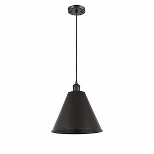 Ballston Cone - 1 Light Mini Pendant In Industrial Style-14.75 Inches Tall and 12 Inches Wide - 1297581