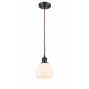 Athens - 1 Light Mini Pendant In Industrial Style-9.88 Inches Tall and 6 Inches Wide - 1297689
