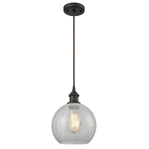 Athens - 1 Light Mini Pendant In Industrial Style-10 Inches Tall and 8 Inches Wide - 1291954