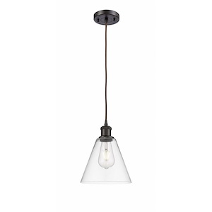 Berkshire - 1 Light Mini Pendant In Industrial Style-11.75 Inches Tall and 8 Inches Wide