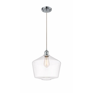Cindyrella - 1 Light Cord Hung Mini Pendant In Industrial Style-13.5 Inches Tall and 12 Inches Wide