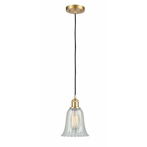 Hanover - 1 Light Cord Hung Mini Pendant In Industrial Style-12 Inches Tall and 6.25 Inches Wide - 1289510