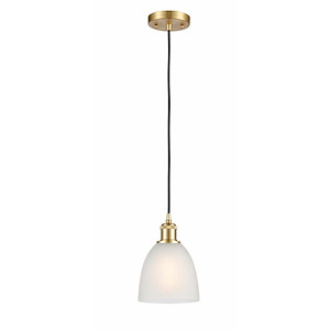 Castile - 1 Light Cord Hung Mini Pendant In Industrial Style-9 Inches Tall and 6 Inches Wide - 1289474