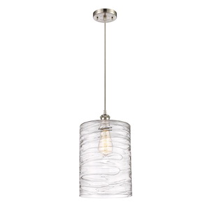 Cobbleskill - 100W 1 LED Cord hung Mini Pendant-15 Inch Tall and 9 Inch Wide - 1424590