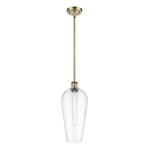 Chelsea - 1 Light Ballston Stem Hung Mini Pendant-19 Inch Tall and 8 Inch Wide - 1387660