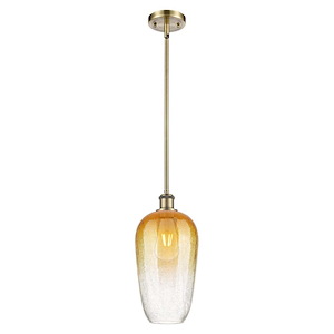 Brookhaven Flute - 1 Light Ballston Stem Hung Mini Pendant-14.5 Inch Tall and 7 Inch Wide - 1387675