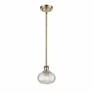 Ithaca - 1 Light Stem Hung Mini Pendant In Industrial Style-7 Inches Tall and 6 Inches Wide - 1329997