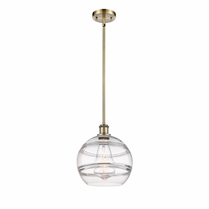 Rochester - 1 Light Stem Hung Mini Pendant In Industrial Style-11.63 Inches Tall and 10 Inches Wide