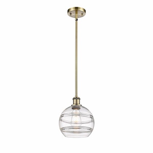 Rochester - 1 Light Stem Hung Mini Pendant In Industrial Style-9.88 Inches Tall and 8 Inches Wide