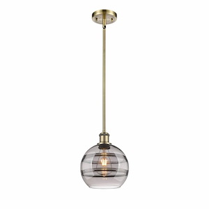Rochester - 1 Light Stem Hung Mini Pendant In Industrial Style-9.88 Inches Tall and 8 Inches Wide - 1330021