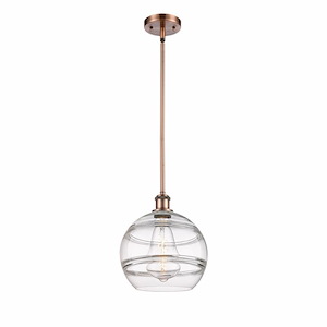 Rochester - 1 Light Stem Hung Mini Pendant In Industrial Style-11.63 Inches Tall and 10 Inches Wide - 1330028