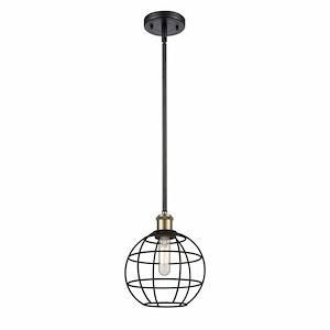 Lake Placid - 1 Light Stem Hung Pendant In Industrial Style-10.25 Inches Tall and 8 Inches Wide - 1316744
