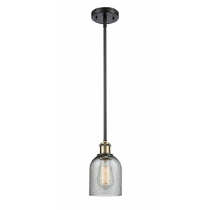 Caledonia - 1 Light Mini Pendant In Industrial Style-10 Inches Tall and 5 Inches Wide