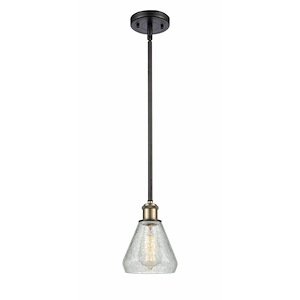 Conesus - 1 Light Mini Pendant In Industrial Style-10 Inches Tall and 6 Inches Wide - 1289530