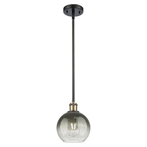 Brookhaven Globe - 1 Light Ballston Stem Hung Mini Pendant-9.63 Inch Tall and 7.88 Inch Wide - 1387655
