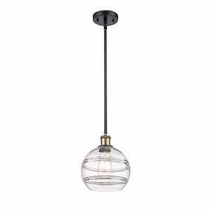 Rochester - 1 Light Stem Hung Mini Pendant In Industrial Style-9.88 Inches Tall and 8 Inches Wide